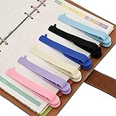 6Pcs Automatic Bookmark, Silicone Book Marks for Reading Women, Men, Kids, Book-Lovers, Cute Book Page Holder with Smiley Thumb Design