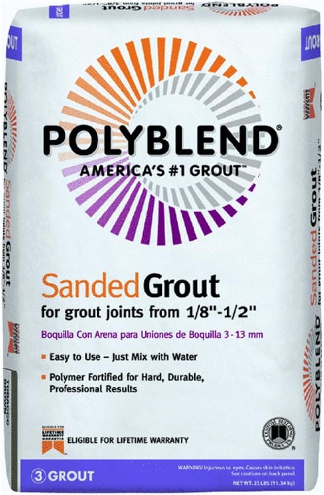 Custom Building Products Polyblend Sanded Tile Grout 25 LB Bag (Truffle 540)