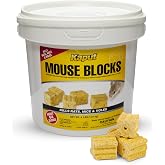 Kaput Mouse Blocks, Rodent Bait for Mice &amp; Rats, Warfarin Vole Killer for Indoor/Perimeter Use, Kills Rodents with Consistent Feeding - Ideal for Homes, Farms &amp; Transport Areas (4 lbs)