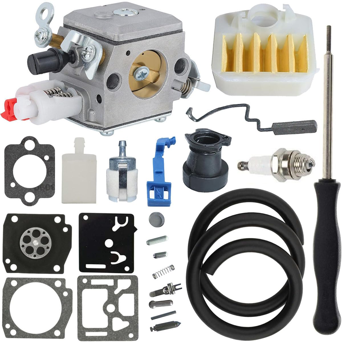 ZAMDOE 503283208 Carburetor for Husqvarna 340 340E 340EPA 345 345E 345EPA 346XP 350 350EPA 351 354EPA 357 359 Chainsaw Replace Zama C3-EL18 C3-EL42 503281614 503281812 Carburetor