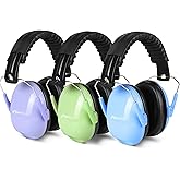 MelonArt Noise Cancelling Headphones for Kid Adult, 3PCS Kids Ear Hearing Protection 27dB Noise Reduction Earmuffs for Autism Sensory Toddler Soundproof Headphones for Shooting/Monster Truck/Concert