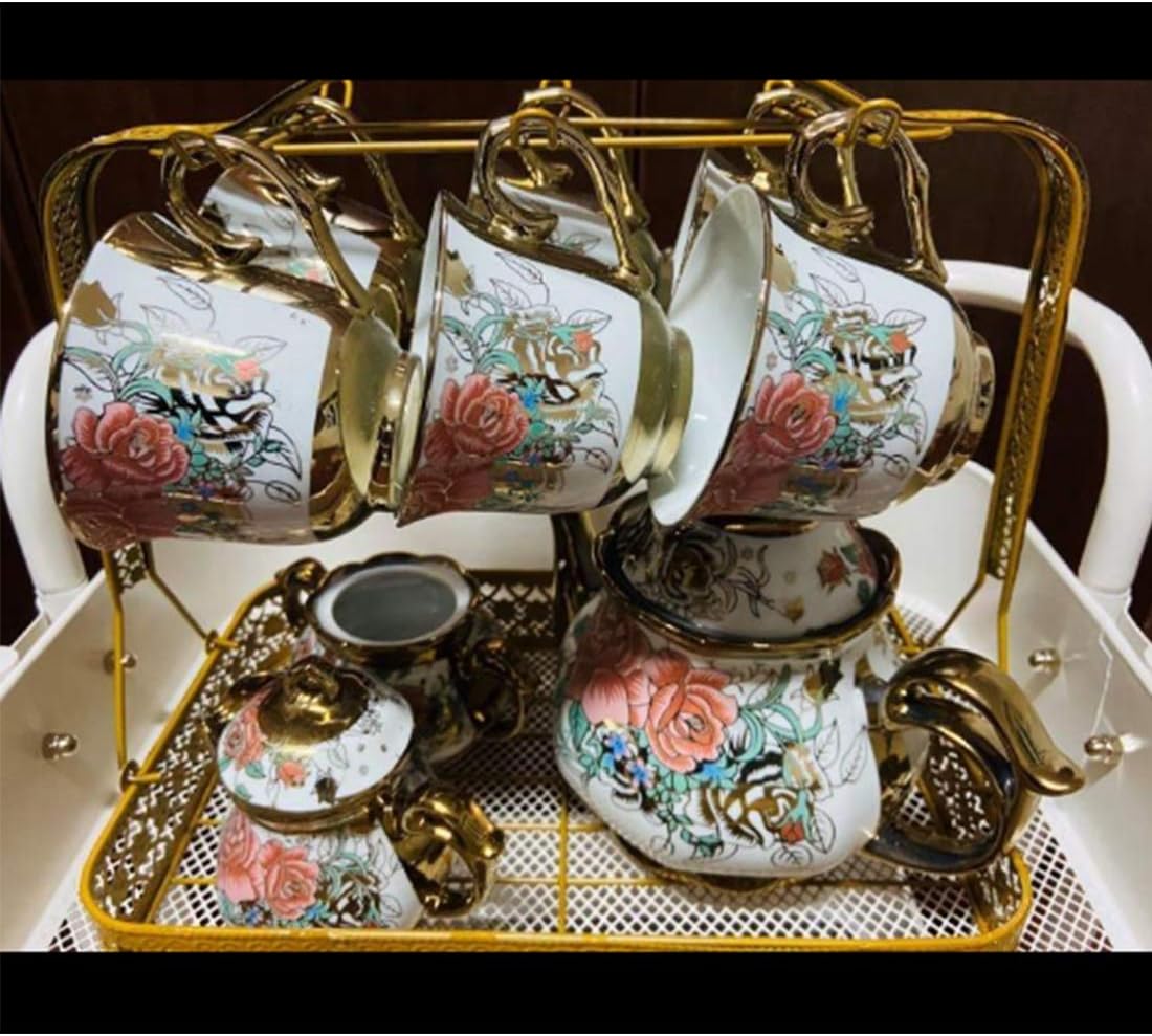 22PCS Adult Tea Set Tea Set Tea Set Ceramic Tea Set Home European