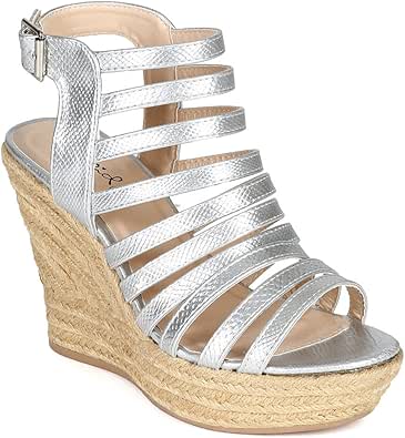 qupid snakeskin sandals