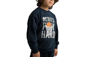 KIDSTIME Boys Cotton Blend Sweatshirt Sweatpants - Boys Sweatshirts Joggers Sweatsuit