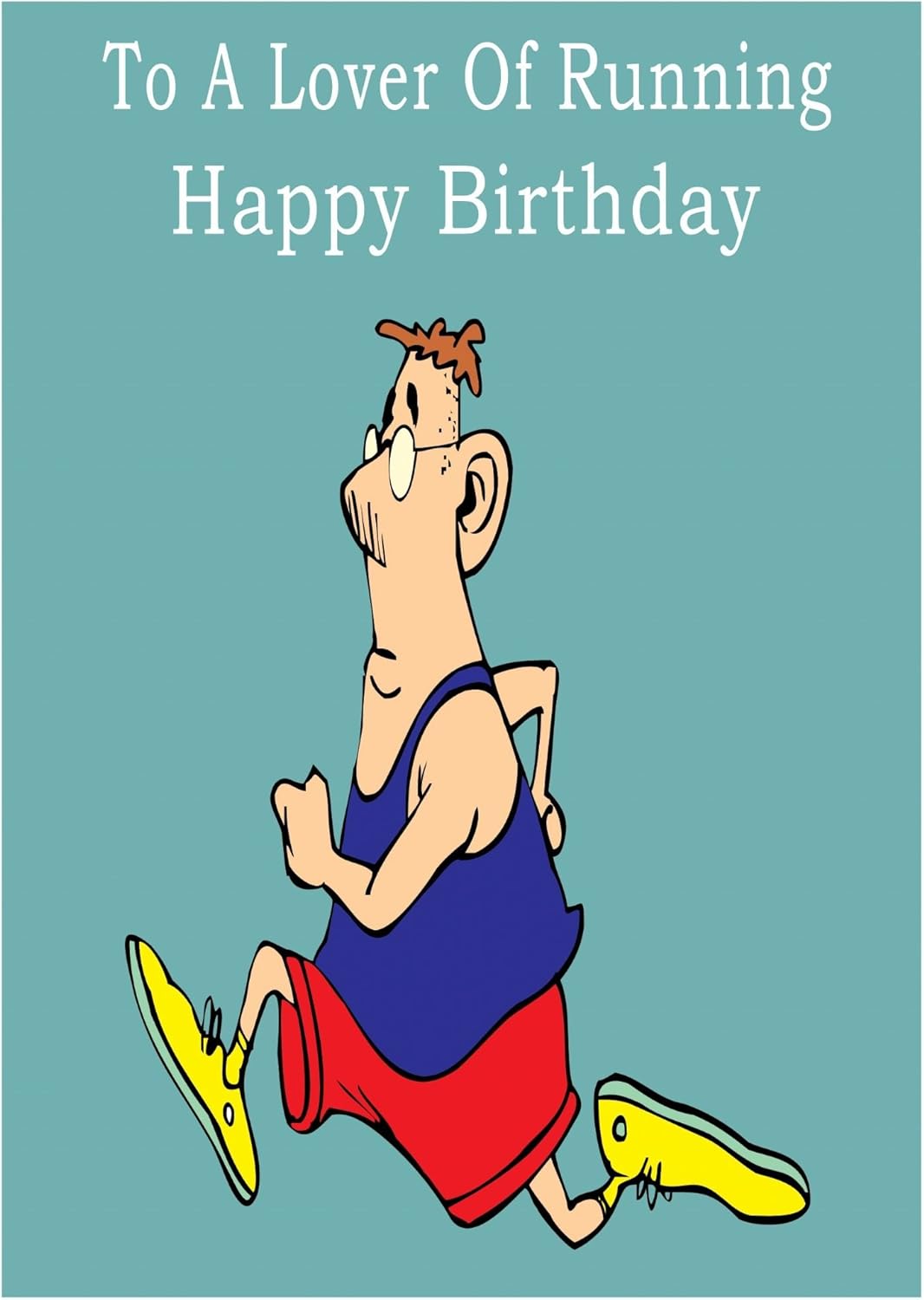 Running Happy Birthday Card Amazon.co.uk Office Products