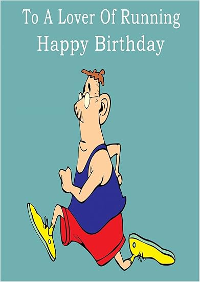 Running Happy Birthday Card: Amazon.co.uk: Office Products