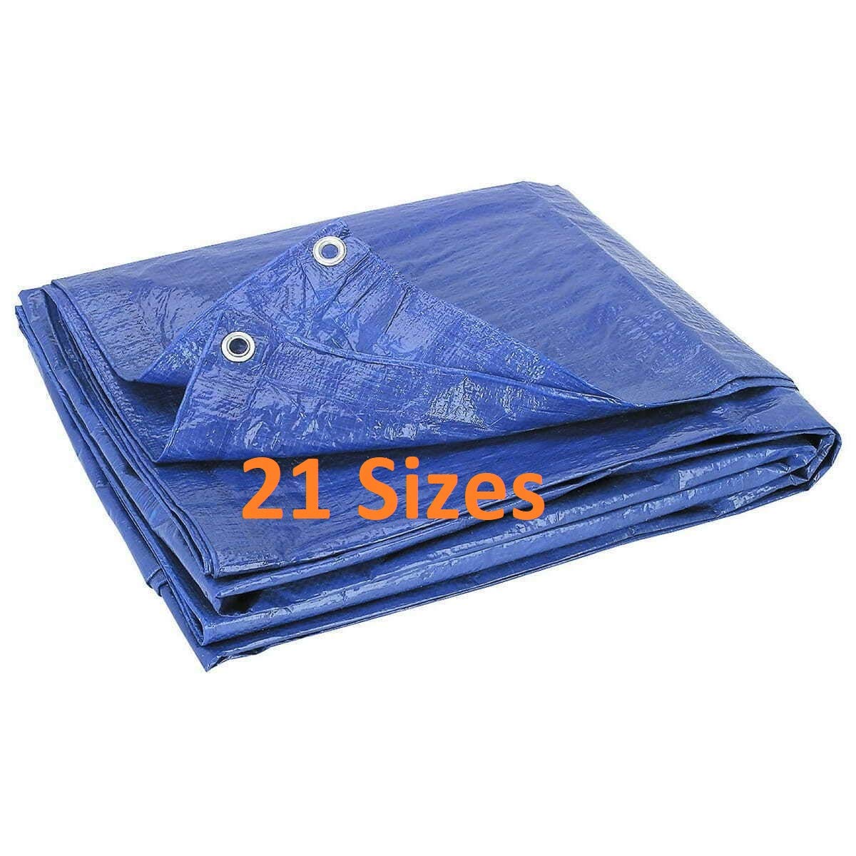Tarpaulin Waterproof Heavy Duty - Universal Blue/Green tarp Sheet - Premium Quality Cover Tarpaulin Furniture Cover Camping Sheet (4m x 8m)