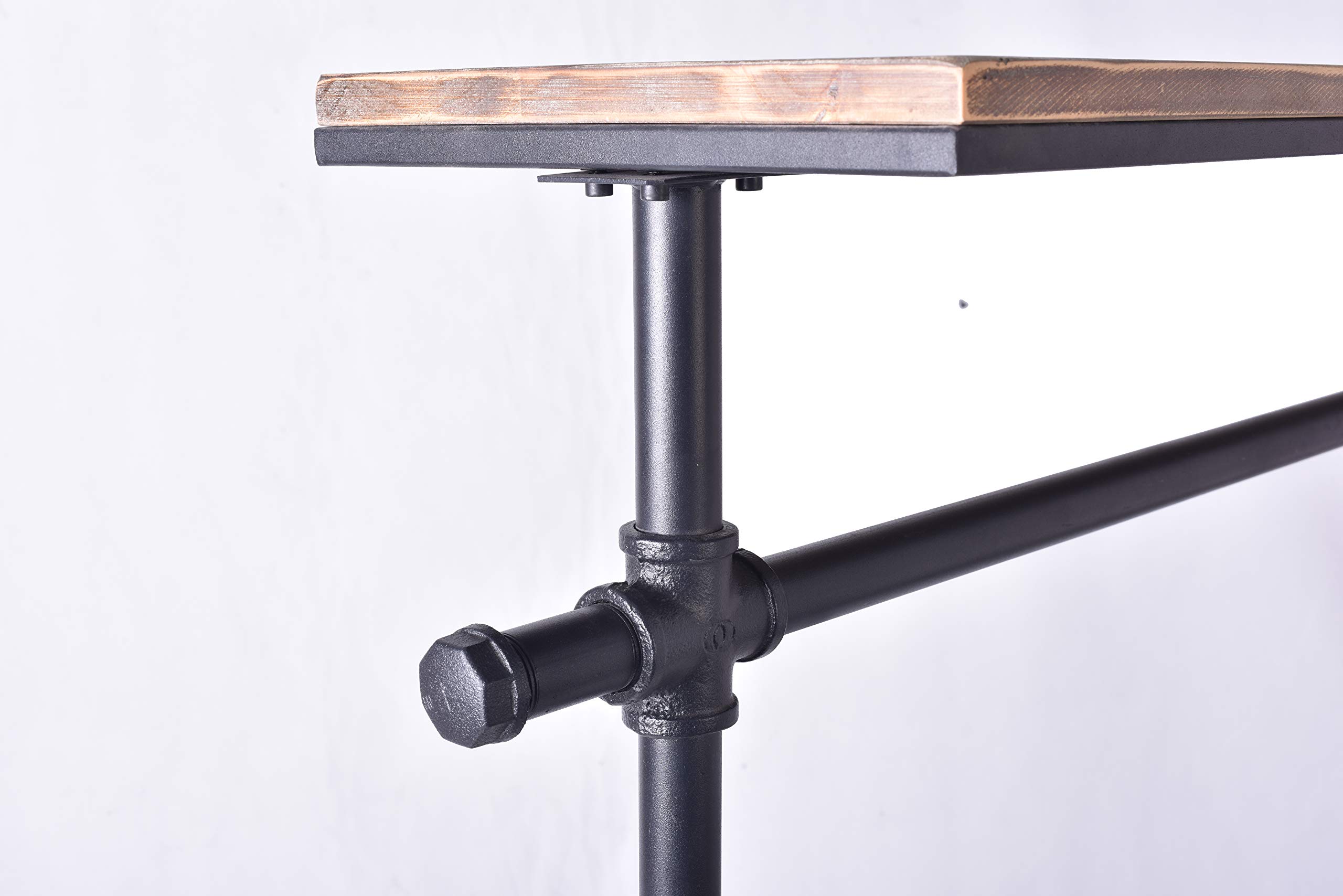 Articial 2 Level Commercial Clothing Rack,Industrial Pipe Clothes Rack