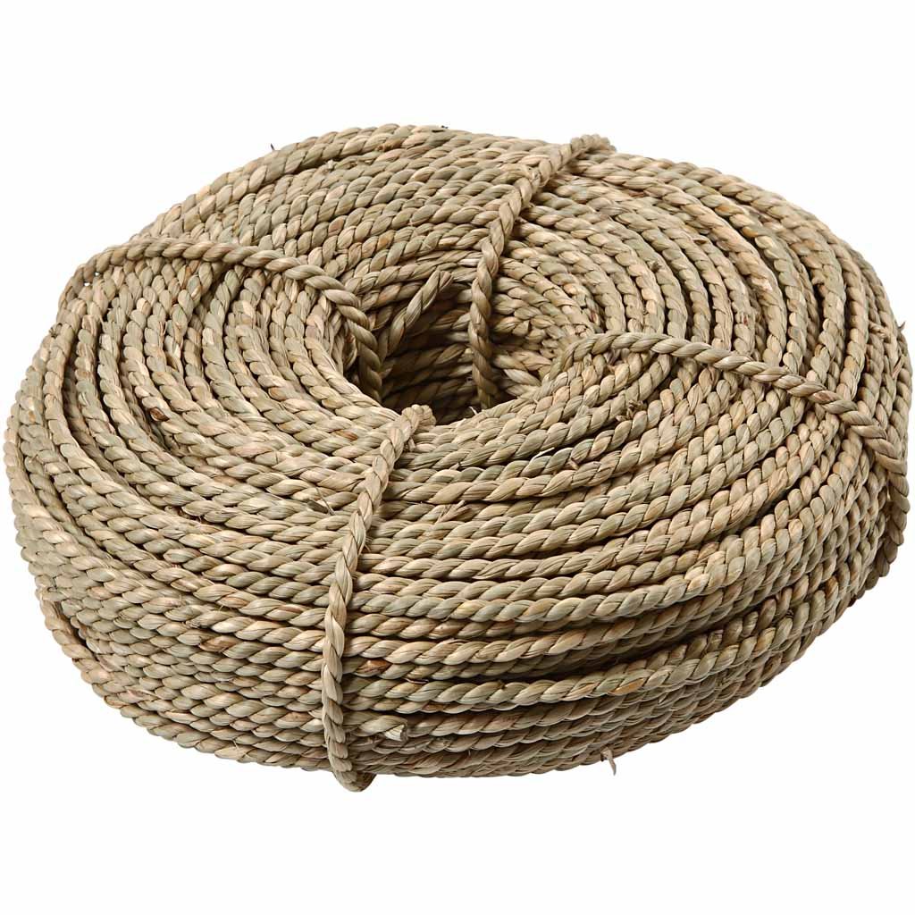 Creativ 100263 Sea grass, thickness 2,8-3 mm, natural, 500 g, White