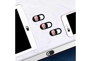 3pcs Plastic Camera Cover Webcam Cover Cute Pink Pig Shutter Slider for PC Laptops Phone Lens Sticker for Privacy Protection.