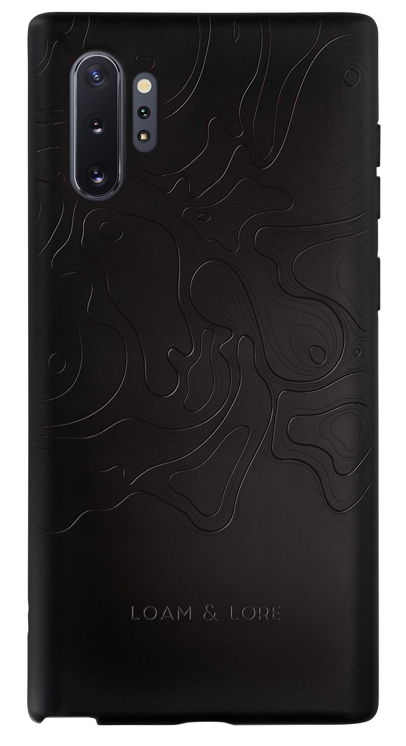 LOAM & LORE - Biodegradable and Compostable Eco Samsung Note 10+ / Galaxy Note 10 Plus Case, Plant Based and Sustainable Protective Zero Waste Vegan Phone Cover (Black)