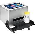 Phezer Automatic Continuous Inkjet Coding Machine for Small Business with Original Quick-Drying Ink Cartridge, Intelligent Printer for Production Date/Time/Barcode/QR Code/Logo (5-Inch Touch Screen)