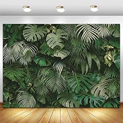 10x8ft Green Tropical Palm Leaves Picture