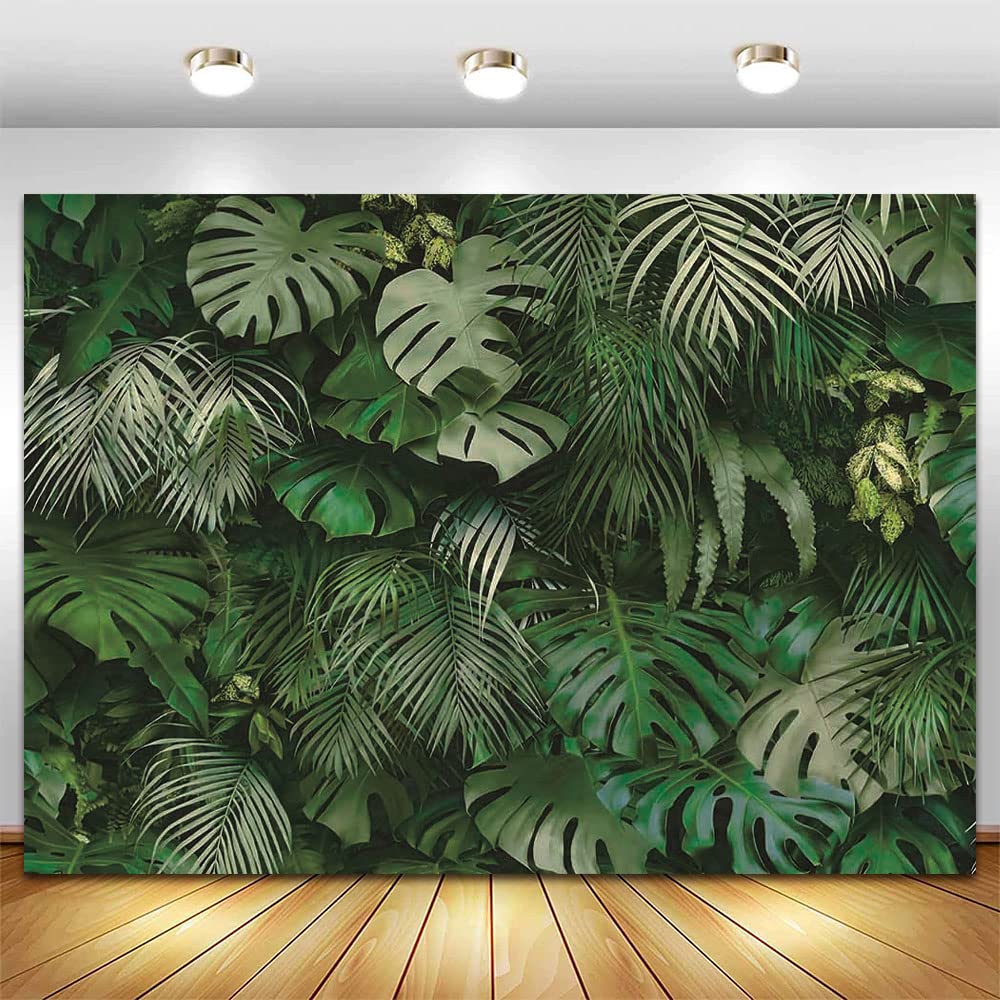 10x8ft Green Tropical Palm Leaves Picture