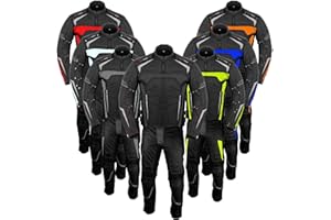 Hive Moto Mens Motorbike Suit Waterproof Cordura Jacket with Trouser Motorcycle Biker Protection CE Approved