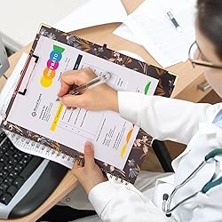 HWPRATO Clipboard Folio with Refillable Lined