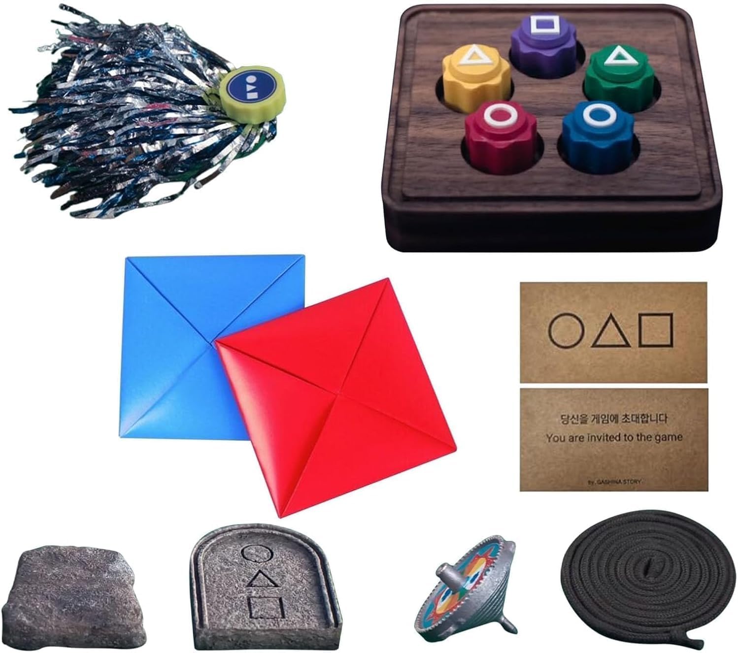 Gonggi Korean game squid gamess traditional game Korean folk game sets Gonggi Stones Family Travel Game Party Games