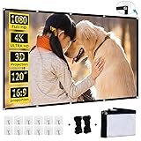 XINLEMY 120 inch Projector Screen 16:9 Foldable