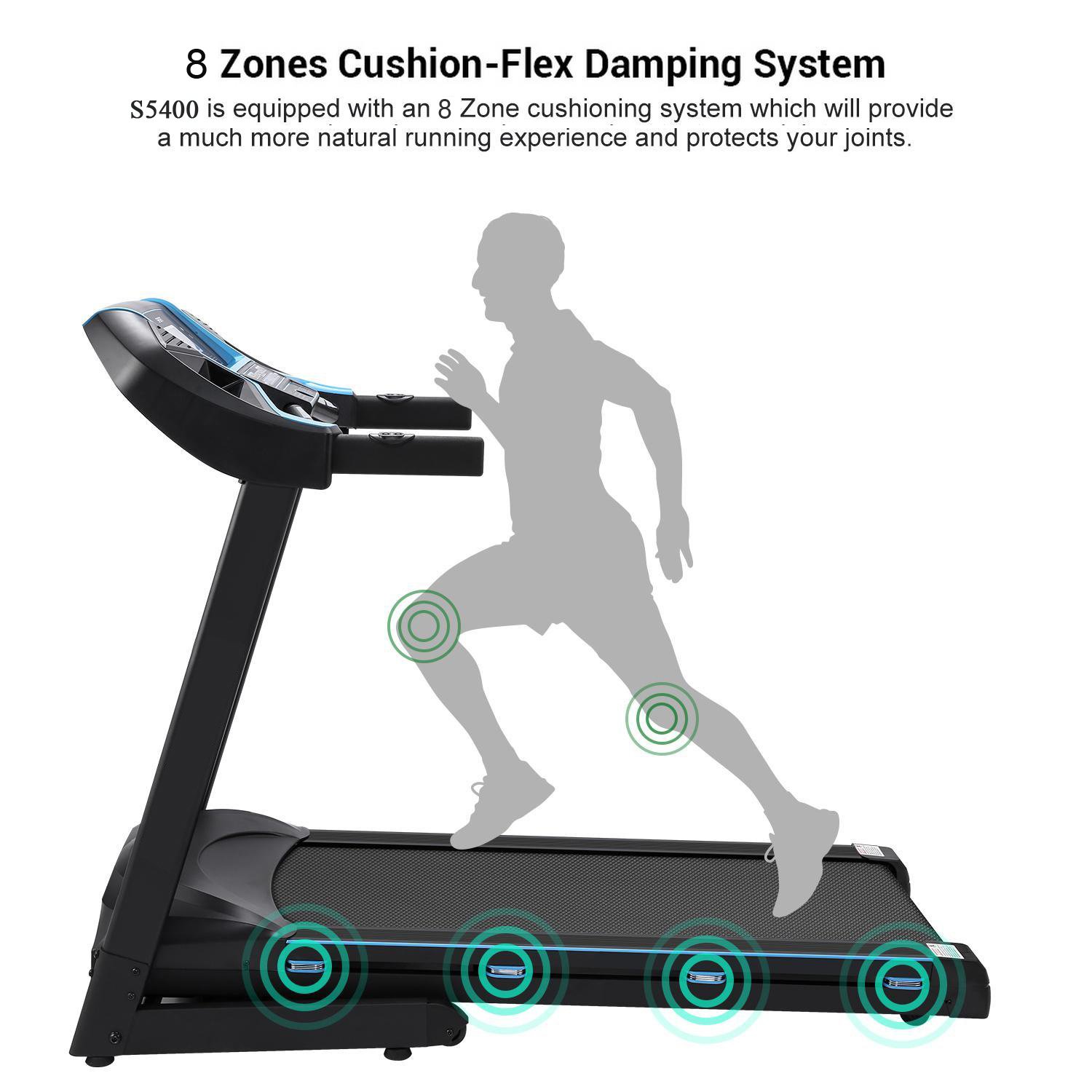  Cosway Electric Treadmill Folding Home Gym