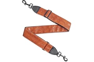 QIELIZI Banjo Strap Purse Strap Crossbody Guitar Strap For Shoulder Handbag With Gunmetal Hardware