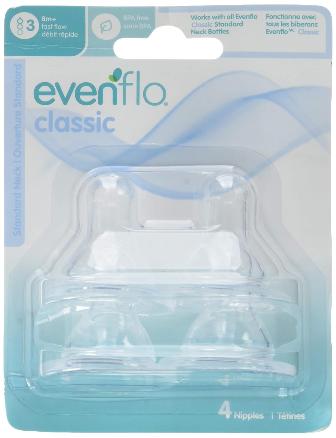 evenflo classic bottle nipples