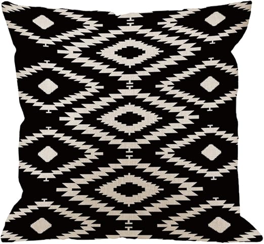 Amazon Com Hgod Designs Throw Pillow Case Black And White Cotton