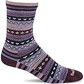 Sockwell Women's Forever Fairisle Essential Comfort Socks, Blackberry - M/L