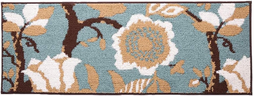 MustHome Kitchen Rug Non Slip Rubber Backing Kithcen Floor Mat/Runner Mat Perfect in Front of Sink and Dishwasher (18"Wx47"L)