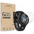(Pack of 4) Tempered Glass Screen Protector for Garmin Forerunner 735XT, Akwox [0.3mm 2.5D High Definition 9H] Premium Clear Screen Protective Film for Garmin Forerunner 735XT