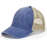 Adams Distressed Ollie Cap OS ROYAL/ TAN