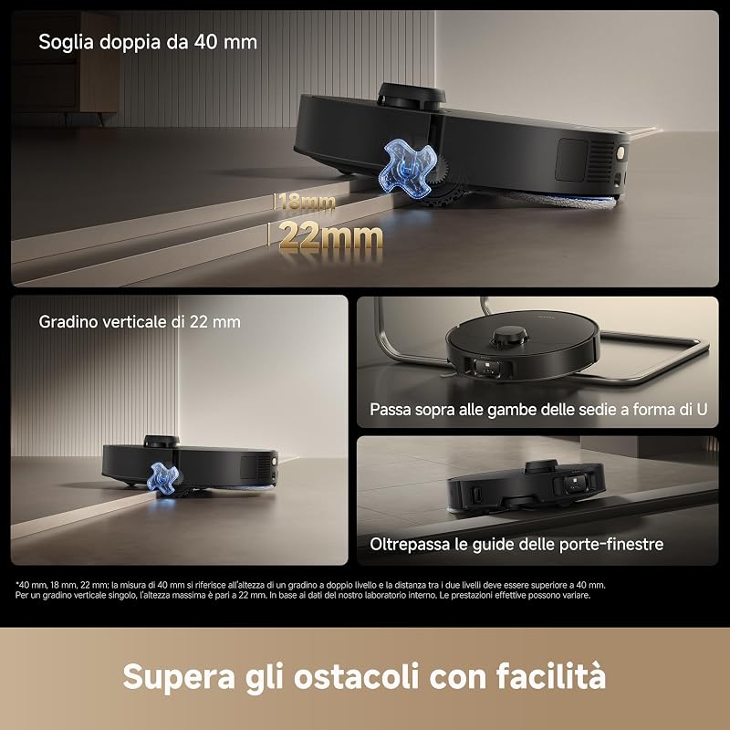 Matrix10 Pro Robot Aspirapolvere Lavapavimenti, Aspir. 30.000 Pa