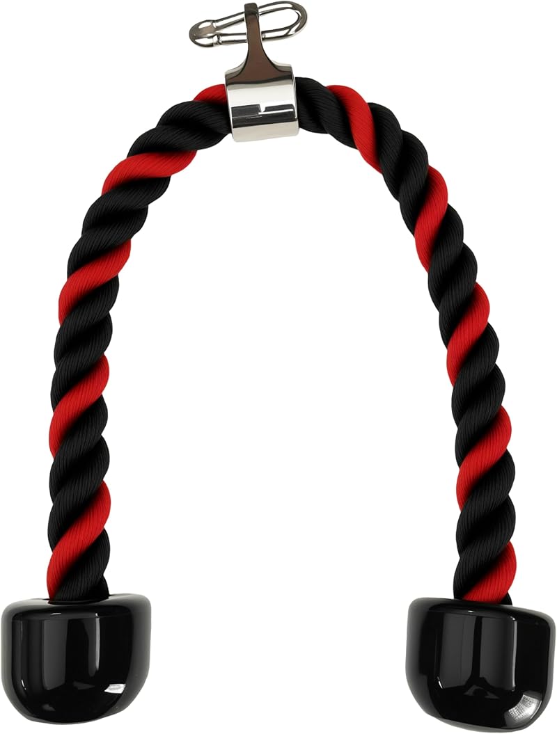 qibylift Tricep Rope Cable Attachment 27 Inch for Cable Machine