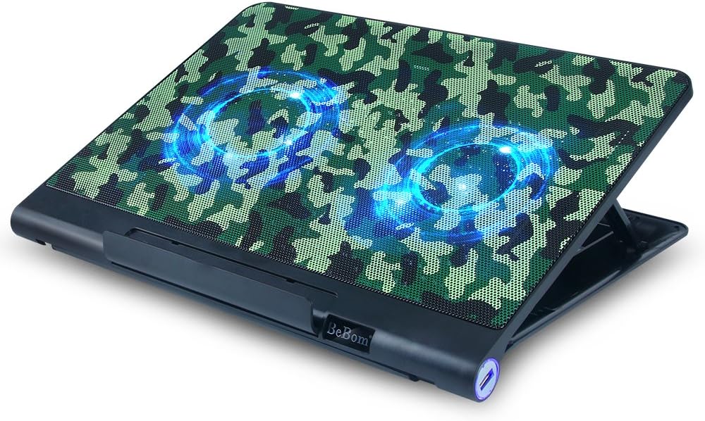 Cooling Pad 14-17 Inch Gaming Laptops Cooling with Tow Fans at 1400 RPM,Ultra Slim