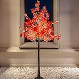 TYBEEU 6FT 5-Leaf Lucky Tree with Warm White Lights