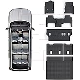 SANBAN-AXE Floor Mats & Trunk Mat for Chevrolet Tahoe 2015-2020 Bucket Seat (8 Seats Version) &GMC Yukon（Not Fit XL,TPE All Weather Protection Car Floor Liners for Chevy Tahoe