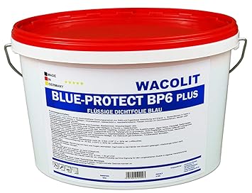 6 kg Wacolit Blue-Protect BP6 Plus Flüssige Dichtfolie, Duschabdichtung Badabdichtung Flüssige Folie