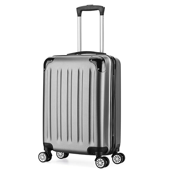 Trolleys 55 cm Reisekoffer Hartschale 4 rollen Handgepäck Ultraleicht 2.4kg ABS 40L in 6 Farben