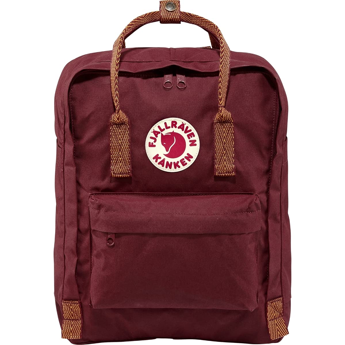 Fjällräven Unisex Adult Kånken Backpack - Ox Red-Goose Eye, 27 x 13 x 38 cm/16 Litre
