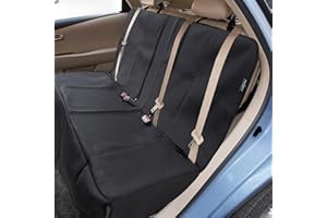 Big Ant Black Waterproof Rear Bench Car Neoprene Padded Back Seat Cover for Cars, Car Seat Covers for Kids Dogs, Universal Fi