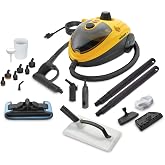 Wagner Spraytech 915e Multipurpose Steam Cleaner, 18 Accessories | On-demand steamer includes 18 accessories for floors, household surfaces and wallpaper removal.