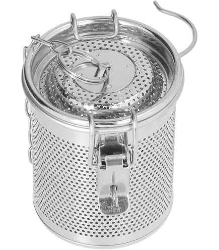 Filtre à clip diffuseur boule à thé épices herbes passoire en acier inoxydable outil de cuisine sachet de thé en métal (8,5 cm