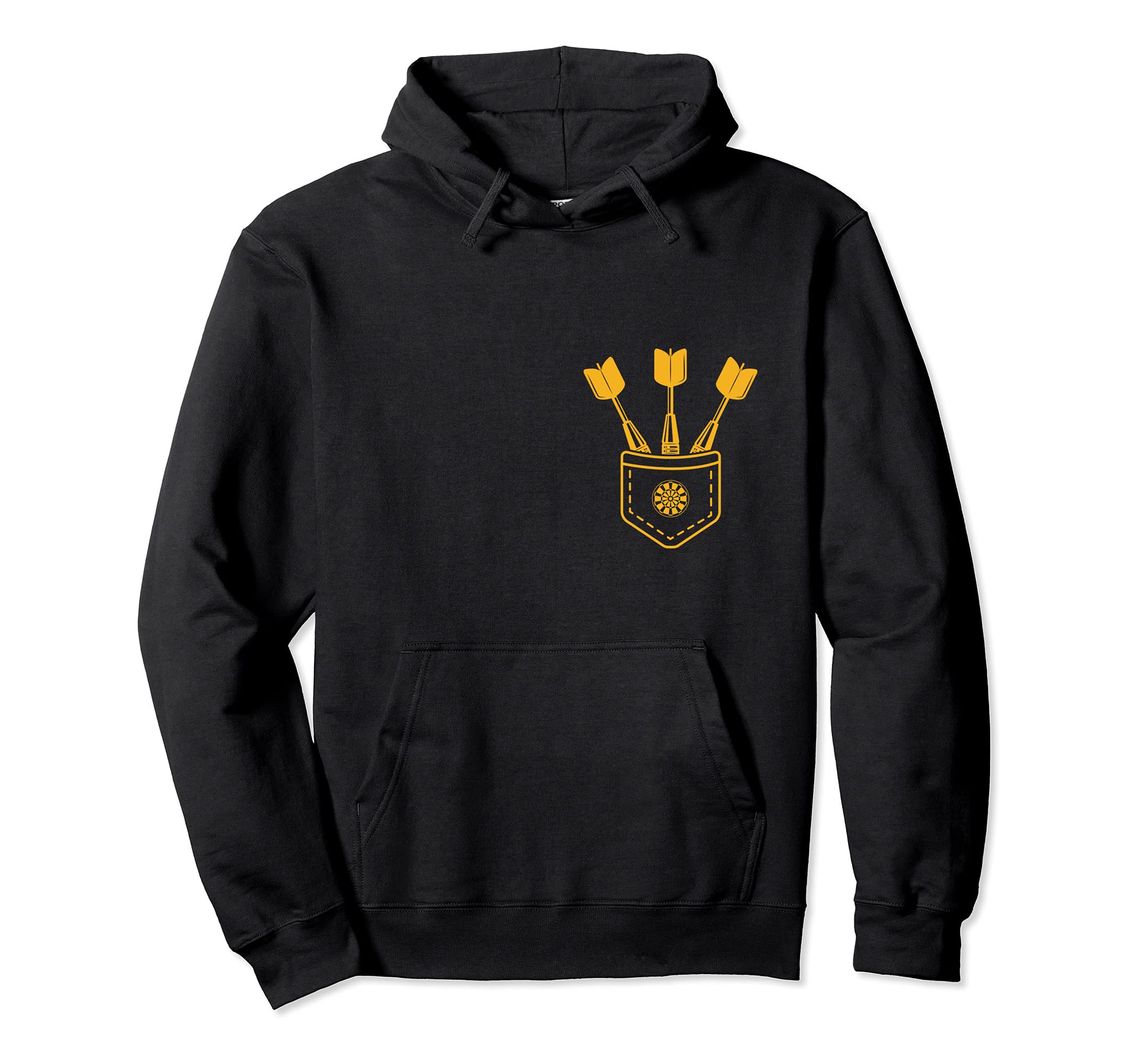 Darts in pocket - pocketed darts - darts player Pullover Hoodie