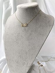 MICOMAKA Birth Year Number with Crown Necklace,Old