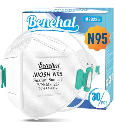 Amazon.com: N95 Face Mask,50 Pack NIOSH Certified N95 Disposable