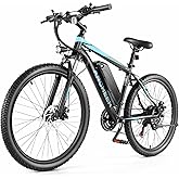 ANCHEER Electric Bike for Adults, [Peak 750W Motor] Electric Mountain Bike, 26" Sunshine Ebike, 55 Miles 20-22MPH Electric Bi