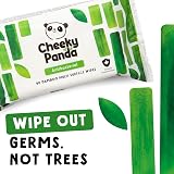 Cheeky Panda Antibacterial Wipes 90 Bamboo Cloths Kills 99.99% Bacteria PFAS view 3