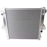 OHOB-Cool 3 Row Aluminum Radiator for Dodge Ram 2500 3500 4000 5.9L 6.7L L6 Diesel 2003-2009 04 05 06 07 08
