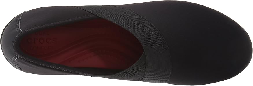 crocs women's busy day stretch asymmetrical wedge
