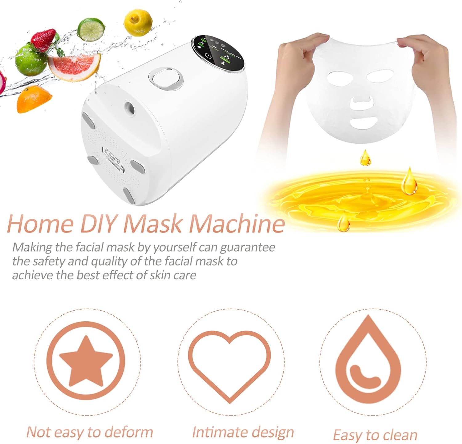 Aooty Face Machine DIY Fruit Vegetable Facial Maker Machine Facial Care Beauty Machine Automatic