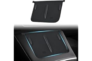 Ernica Center Wireless Charging Pad Black for Tesla Model 3 2023-2021, Tesla Model Y 2021-2024, Model 3/Y Interior Accessories
